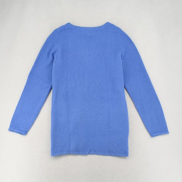 Charter Club Sweater Womens Plus Blue Seed Stitched Scoop Neck Tunic Pullover - Picture 6 of 7